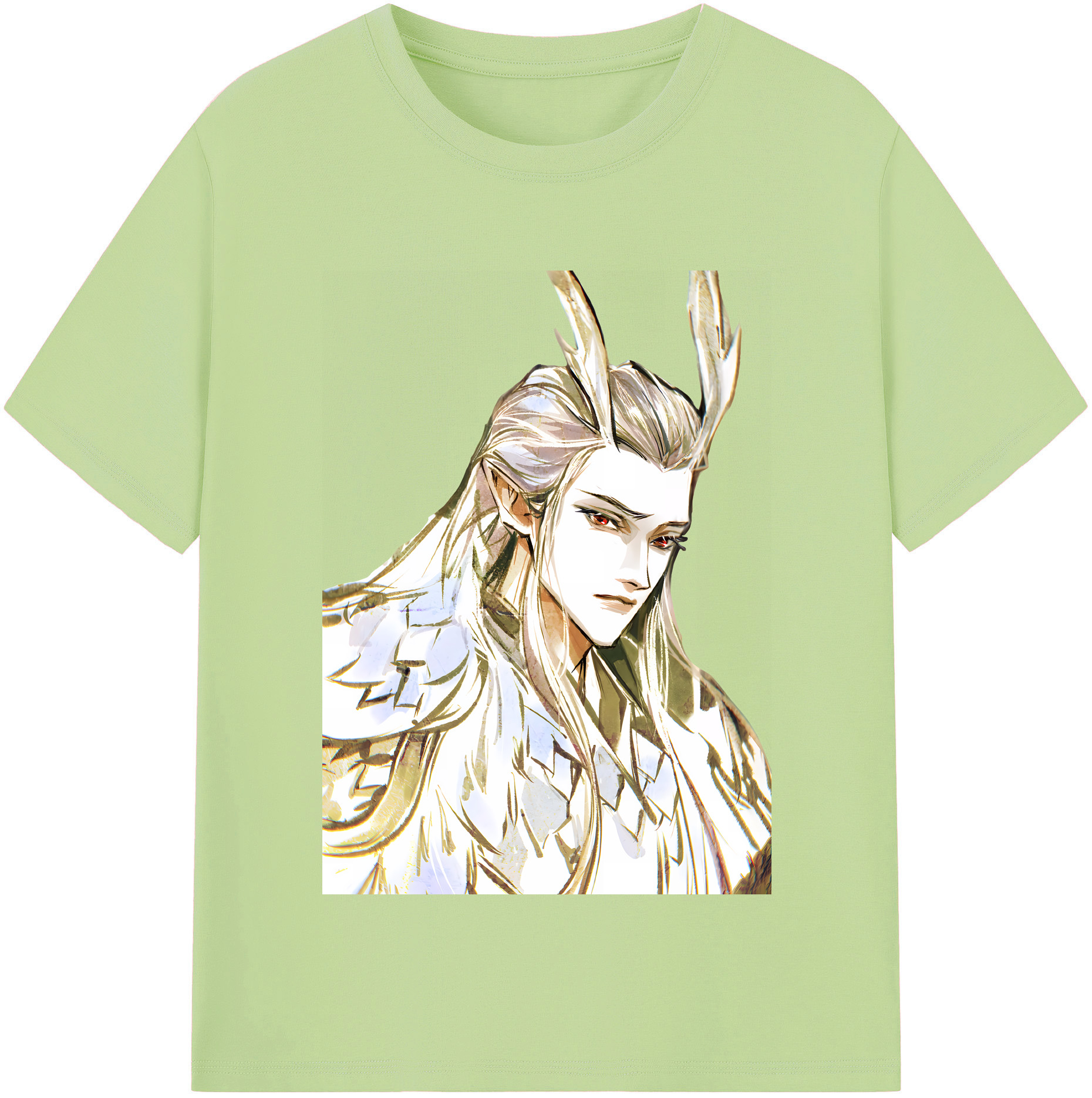 （画像用） Ne Zha 2 ナタ 魔童の大暴れ 綿100％半袖Tシャツ（フロントプリント）